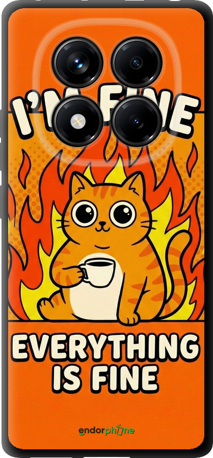 TPU чехол Funny Cat для Xiaomi Redmi Note 14 Pro 4G - 6786b-3808 изображение 