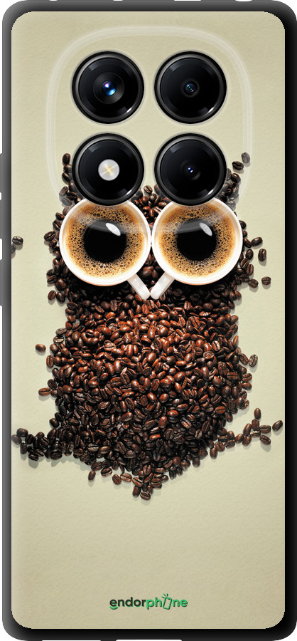 TPU чехол Сова из кофе для Xiaomi Redmi Note 14 Pro 4G - 777b-3808 изображение 