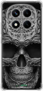 Силикон с усиленными углами чехол skull-ornament для Xiaomi Redmi Note 14 Pro 4G - 4101sp-3808 изображение 