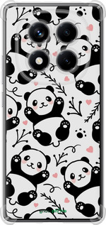 Силикон с усиленными углами чехол Панды для Xiaomi Redmi Note 14 Pro 4G - 4318sp-3808 изображение 
