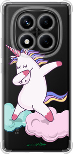 Силикон с усиленными углами чехол Единорог для Xiaomi Redmi Note 14 Pro 4G - 4702sp-3808 изображение 