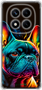 Силикон с усиленными углами чехол Яркий бульдог для Xiaomi Redmi Note 14 Pro 4G - 5547sp-3808 изображение 