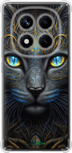 Силикон с усиленными углами чехол Кошка для Xiaomi Redmi Note 14 Pro 4G - 5548sp-3808 изображение 