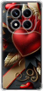 Силикон с усиленными углами чехол Сердечки v2 для Xiaomi Redmi Note 14 Pro 4G - 5832sp-3808 изображение 