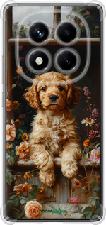 Силикон с усиленными углами чехол Щенок cocker spaniel для Xiaomi Redmi Note 14 Pro 4G - 6136sp-3808 изображение 