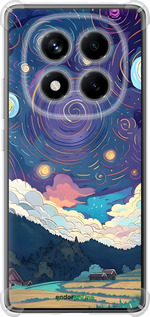 Силикон с усиленными углами чехол Креативный арт для Xiaomi Redmi Note 14 Pro 4G - 6322sp-3808 изображение 
