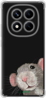 Силіконовий протиударний с посиленими кутами чехол The Peeking Rat для Xiaomi Redmi Note 14 Pro 4G - 6442sp-3808 изображение 