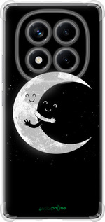 Силикон с усиленными углами чехол Лунные объятия для Xiaomi Redmi Note 14 Pro 4G - 6508sp-3808 изображение 