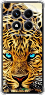Силикон с усиленными углами чехол Леопард для Xiaomi Redmi Note 14 Pro 4G - 6611sp-3808 изображение 
