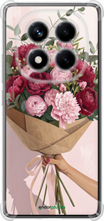 Силіконовий протиударний с посиленими кутами чехол Півонії 1 для Xiaomi Redmi Note 14 Pro 4G - 6705sp-3808 изображение 