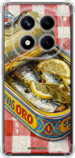 Силикон с усиленными углами чехол Vintage Sardine Tin Phone для Xiaomi Redmi Note 14 Pro 4G - 6772sp-3808 изображение 