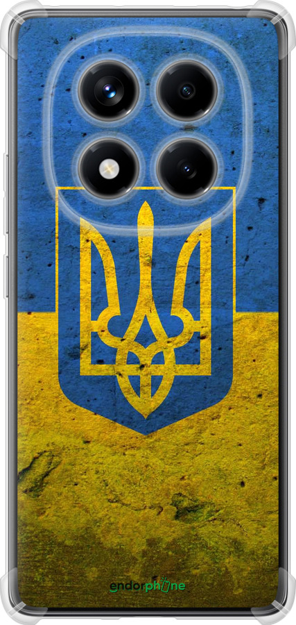 Силикон с усиленными углами чехол Флаг и герб Украины 2 для Xiaomi Redmi Note 14 Pro 4G - 378sp-3808 изображение 