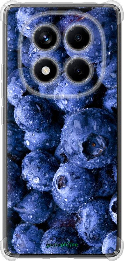 Силикон с усиленными углами чехол Голубика для Xiaomi Redmi Note 14 Pro 4G - 4459sp-3808 изображение 