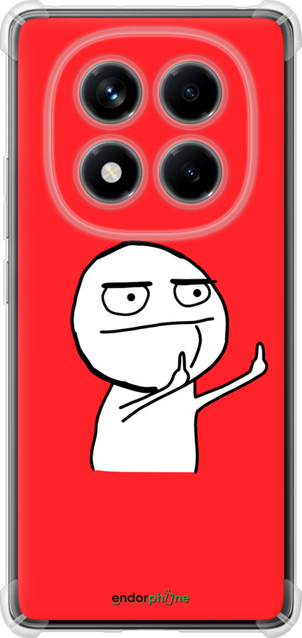 Силикон с усиленными углами чехол Мем для Xiaomi Redmi Note 14 Pro 4G - 4578sp-3808 изображение 