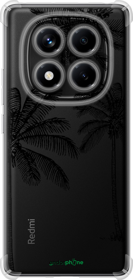 Силикон с усиленными углами чехол Пальмы1 для Xiaomi Redmi Note 14 Pro 4G - 4634sp-3808 изображение 