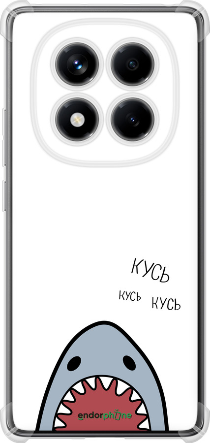 Силикон с усиленными углами чехол Акула для Xiaomi Redmi Note 14 Pro 4G - 4870sp-3808 изображение 