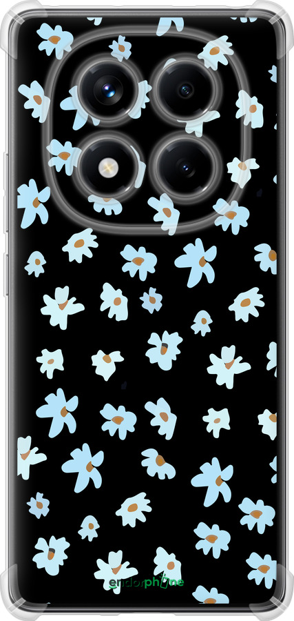 Силикон с усиленными углами чехол Цветочный для Xiaomi Redmi Note 14 Pro 4G - 4900sp-3808 изображение 