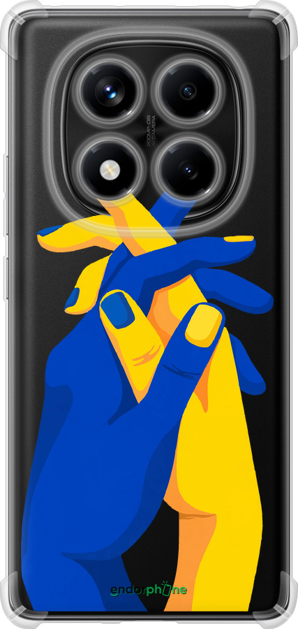 Силіконовий протиударний с посиленими кутами чехол Stand With Ukraine для Xiaomi Redmi Note 14 Pro 4G - 5255sp-3808 изображение 