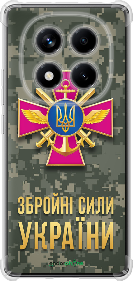 Силіконовий протиударний с посиленими кутами чехол ЗСУ для Xiaomi Redmi Note 14 Pro 4G - 5269sp-3808 изображение 
