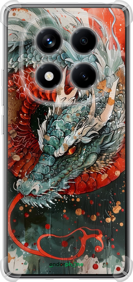 Силіконовий протиударний с посиленими кутами чехол Стихія вогню для Xiaomi Redmi Note 14 Pro 4G - 6101sp-3808 изображение 
