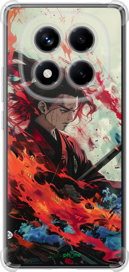 Силикон с усиленными углами чехол Битва стихий для Xiaomi Redmi Note 14 Pro 4G - 6110sp-3808 изображение 