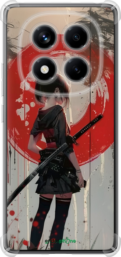 Силикон с усиленными углами чехол Сумерки воина: Танец с катаной для Xiaomi Redmi Note 14 Pro 4G - 6123sp-3808 изображение 