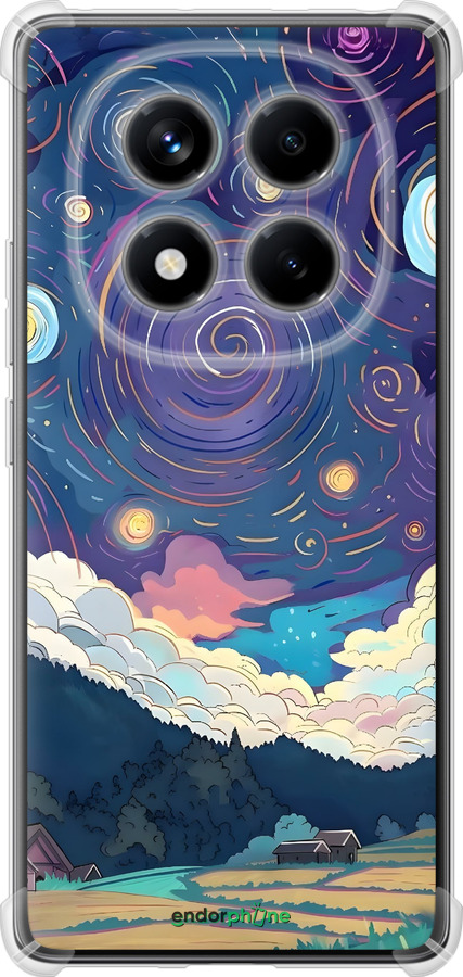 Силикон с усиленными углами чехол Креативный арт для Xiaomi Redmi Note 14 Pro 4G - 6322sp-3808 изображение 