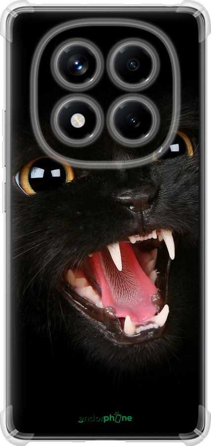 Силикон с усиленными углами чехол Чёрная кошка для Xiaomi Redmi Note 14 Pro 4G - 932sp-3808 изображение 