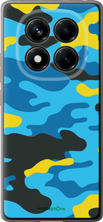 Силіконовий чехол Жовто-блакитний камуфляж для Xiaomi Redmi Note 14 Pro 4G - 1084u-3808 изображение 
