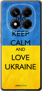 Силиконовый чехол Keep calm and love Ukraine v2 для Xiaomi Redmi Note 14 Pro 4G - 1114u-3808 изображение 