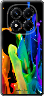 Силиконовый чехол брызги краски для Xiaomi Redmi Note 14 Pro 4G - 3957u-3808 изображение 