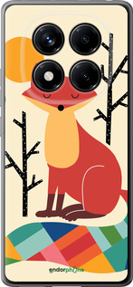 Силиконовый чехол Rainbow fox для Xiaomi Redmi Note 14 Pro 4G - 4010u-3808 изображение 