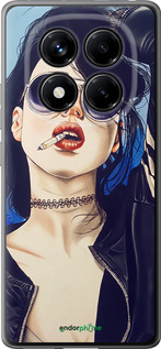Силиконовый чехол Девушка на стиле для Xiaomi Redmi Note 14 Pro 4G - 4151u-3808 изображение 