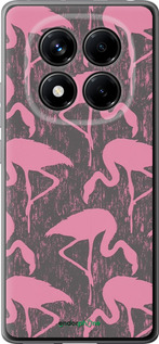 Силиконовый чехол Vintage-Flamingos для Xiaomi Redmi Note 14 Pro 4G - 4171u-3808 изображение 