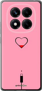 Силиконовый чехол Подзарядка сердца1 для Xiaomi Redmi Note 14 Pro 4G - 4275u-3808 изображение 