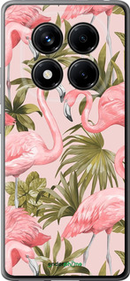 Силиконовый чехол фламинго 2 для Xiaomi Redmi Note 14 Pro 4G - 4360u-3808 изображение 
