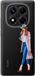 Силиконовый чехол Девушка 1 для Xiaomi Redmi Note 14 Pro 4G - 4751u-3808 изображение 