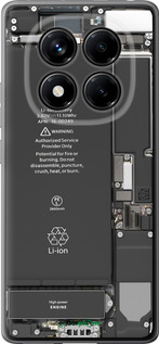 Силіконовий чехол Деталі смартфона для Xiaomi Redmi Note 14 Pro 4G - 5487u-3808 изображение 