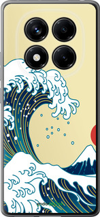 Силиконовый чехол Японские волны для Xiaomi Redmi Note 14 Pro 4G - 5533u-3808 изображение 