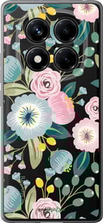 Силиконовый чехол Цветочные обои v2 для Xiaomi Redmi Note 14 Pro 4G - 5602u-3808 изображение 