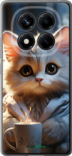 Силиконовый чехол White cat для Xiaomi Redmi Note 14 Pro 4G - 5646u-3808 изображение 