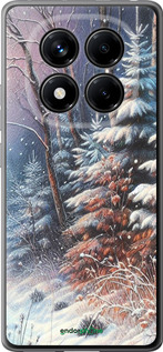 Силиконовый чехол Зимний пейзаж для Xiaomi Redmi Note 14 Pro 4G - 5814u-3808 изображение 