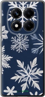 Силиконовый чехол Снежинки для Xiaomi Redmi Note 14 Pro 4G - 5821u-3808 изображение 