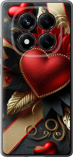 Силиконовый чехол Сердечки v2 для Xiaomi Redmi Note 14 Pro 4G - 5832u-3808 изображение 