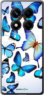 Силиконовый чехол Бабочки для Xiaomi Redmi Note 14 Pro 4G - 6023u-3808 изображение 