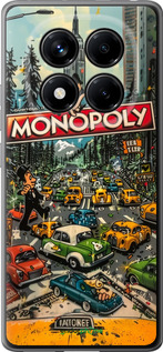 Силиконовый чехол Городской драйв Monopoly для Xiaomi Redmi Note 14 Pro 4G - 6088u-3808 изображение 