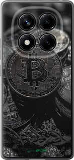 Силиконовый чехол Black Bitcoin для Xiaomi Redmi Note 14 Pro 4G - 6090u-3808 изображение 