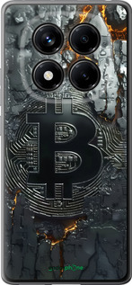 Силиконовый чехол Раскаленный биткойн для Xiaomi Redmi Note 14 Pro 4G - 6091u-3808 изображение 