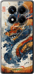 Силиконовый чехол Ярость дракона для Xiaomi Redmi Note 14 Pro 4G - 6112u-3808 изображение 