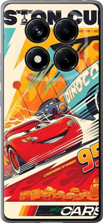 Силиконовый чехол Тачки для Xiaomi Redmi Note 14 Pro 4G - 6288u-3808 изображение 